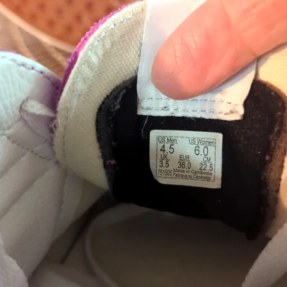 Vans off the wall hitops - Picture 6 of 7